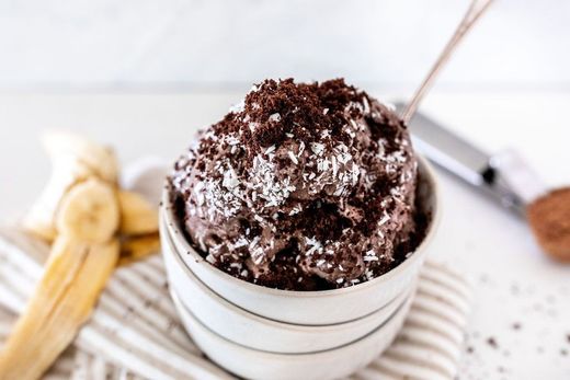 Receta de Helado de Chocolate ¡ Rápida, fácil y saludable !
