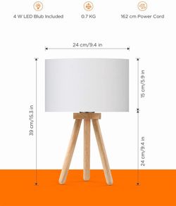 Lámpara de mesa con bombilla LED E27 12W Viva-Lite Full Spectrum