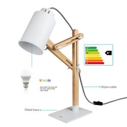 Lámpara escritorio con bombilla LED E27 12W Viva-Lite