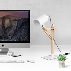 Lámpara escritorio con bombilla LED E27 12W Viva-Lite