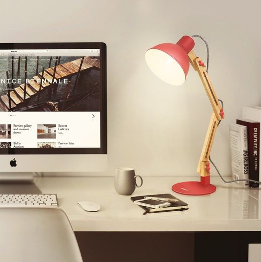 Lámpara escritorio con bombilla LED E27 12W Viva-Lite Full Spectrum