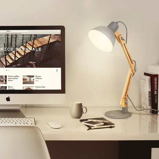 Lámpara escritorio con bombilla LED E27 12W Viva-Lite Full Spectrum