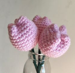 Tulipanes de Crochet