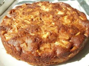 Receta sana de bizcocho de manzana 1